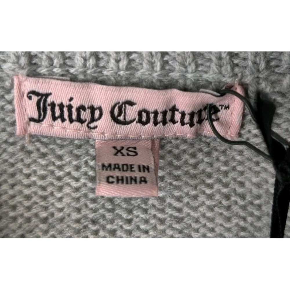 Juicy Couture Women's Gray Sequin Pull-over Sweater Size XS NWT **See Pics** - Picture 5 of 7